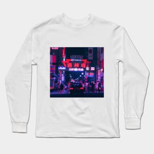 Dotonbori Night Walks Long Sleeve T-Shirt